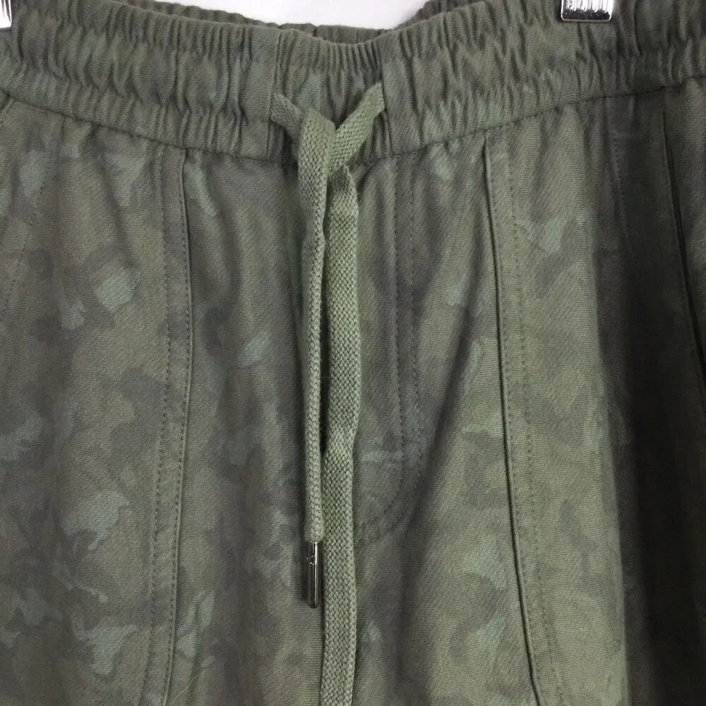 Athleta Womens Farallon Printed Jogger Camo Pants Sage Green 0